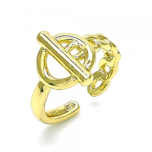 Gold Filled Elegant Ring Polished Finish Golden Tone (One size fits all)