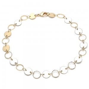 Gold Filled Circle Design Polished Finish Gold Tone