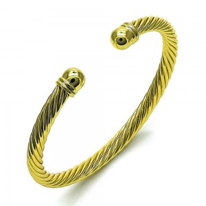 Gold Filled Individual Bangle Polished Golden Tone
