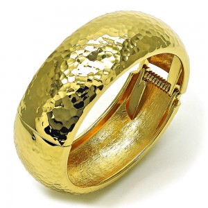Gold Filled Cuff Bangle Polished Golden Finish 24 MM Thickness Size 5 2.50 Diameter