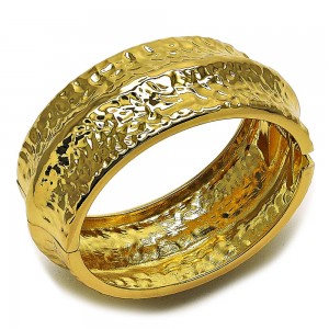 Gold Filled Cuff Bangle Polished Golden Finish 30 MM Thickness Size 5 2.50 Diameter