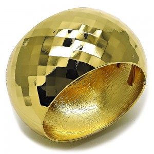 Gold Filled Cuff Bangle Polished Golden Finish 40MM Thickness (One Size Fits All)