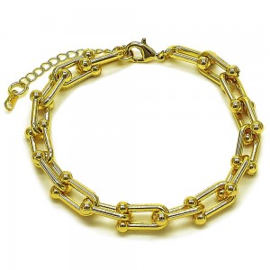 Gold Filled  Fancy Bracelet Polished Golden Finish 8 Inches Length