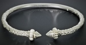 925 Sterling Silver West Indian Bangle