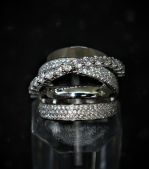 925 Sterling Silver Fashion Ring With Cubic Zirconia